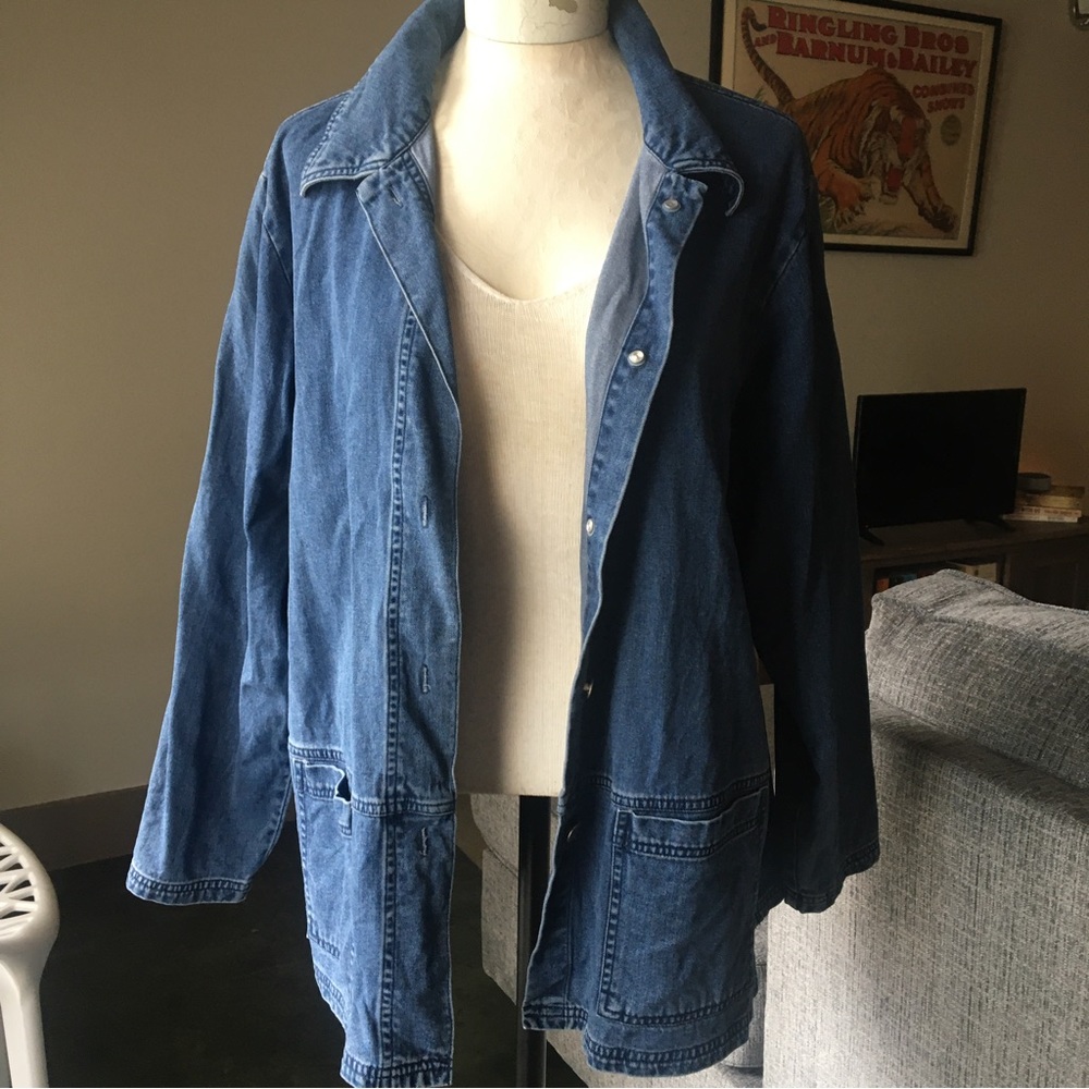 Oversized jean jacket